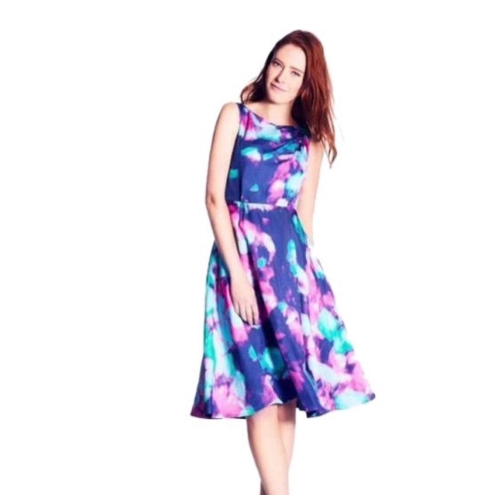 Kate Spade Silk abstract flowers dress